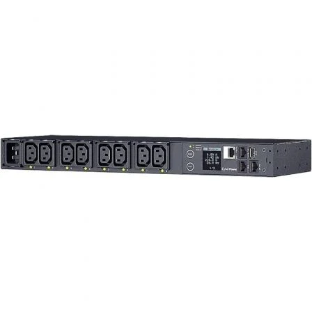 CyberPower PDU41005 - Unidad de Distribución de Energía PDU Rack 1U, 8 Salidas IEC C13 Controlables de forma Remota, 16A, 230V, LCD a Color, con Monitorización y Software PowerPanel CyberPower PDU41005 - Unidad de Distribución de Energía PDU Rack 1U, 8 Salidas IEC C13 Controlables de forma Remota, 16A, 230V, LCD a Color, con Monitorización y Software PowerPanel
